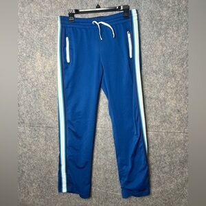 Nike Vintage Men Size Small Streetwear‎ orange tag snap ankle Track Pants Blue